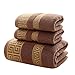 AHXHWKA 100% Cotton Highly Absorbent Embroidered Towels 9-Piece Towel Set Hotel Bath Towel, 3 Bath Towels, 6 Hand Towels Extra Thick Beach Bath Towels