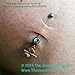 The Jewelry Archivist Maternity Flexible Belly Button Ring Bar Retainer, 14G, 1
