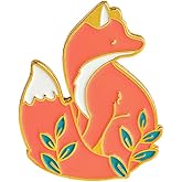 ROSTIVO Enamel Pins for Backpacks Fox Enamel Pin for Men and Women Cute Pin for Jackets Bookbags