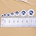 DECORA 1 Box 6mm/7mm/8mm/10mm/12mm/15mm/18mm Mixed Wiggle Googly Toy Eyes with Self Adhesive