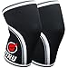 Fitru Knee Sleeves (Pair) Support & Compression for Crossfit & Weightlifting - 7mm Neoprene for Men & Women