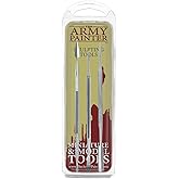 The Army Painter Sculpting Tools - Set with Three Double Ended Stainless Steel Clay Sculpting Tools for Modeling Plastic, Res