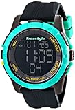 Freestyle Men's 10017006 Kampus XL Digital Black and Teal Watch