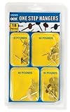 OOK 59243 18 Piece Assorted One Step Hangers, Brass (2)