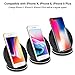 PLESON Fast Wireless Charger, 2 Coils QI Fast Wireless Charging Pad Stand for Samsung Galaxy S9 Plus S9+ S9 Note 8/5 S8 Plus S7 Edge, Standard Charge for iPhone X iPhone 8 iPhone 8 Plus-No AC Adapter