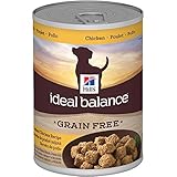 Hill's Ideal Balance Grain-Free Slow-Cooked Chicken Recipe Dog Food Can, 12.8-Ounce, 12-Pack