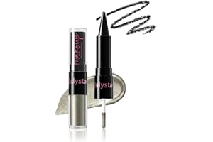 UOCK Dual-Ended Eyeshadow + Eyeliner - metallic liquid eyeshadow, gel eyeliner stick and glitter eyeshadow eye makeup set (07#)