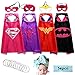 Sepco Superhero Costume Girl Cape and Mask with Glow Bracelet and Hair Band