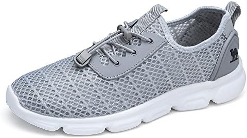 Camel Mesh Breathable Shoes Men Slip on Water Athletic Sport Lightweight Walking Casual Shoes,Grey,10 D(M) US-10.6 inch