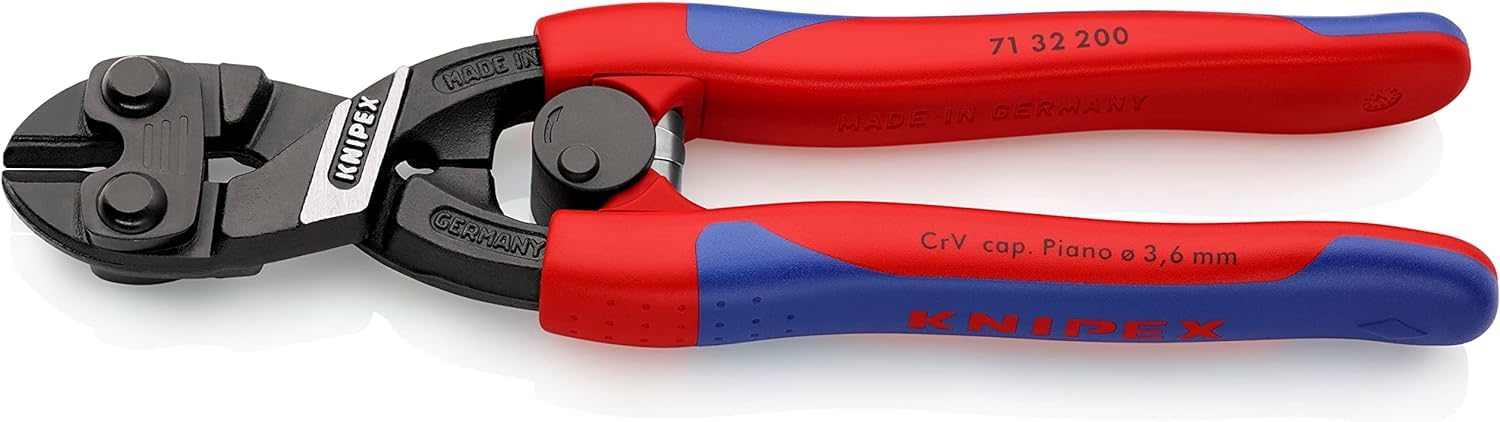 KNIPEX Cobolt Compact Bolt Cutter with Slim Multi-Component Grips 200 mm, 71 32 200 — image 1