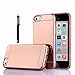 TabPow iPhone 5C Case, Improved Mirror Reflection, Scratch-Resistant Bling Luxury Slim TPU PC Case Cover for iPhone 5C - Rose Gold