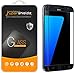 Samsung Galaxy S7 Tempered Glass Screen Protector, [Full Screen Coverage] Supershieldz Anti-Scratch, Anti-Fingerprint, Bubble Free, 0.2mm (Black)