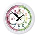 ertt Teaching Wall Clock - Learn The Time Wall Clock - Kids Analog Clock for Classroom, Playroom, Bedroom, Educational Room Decor - School Clock for Kids with Rainbow Face (29cm)
