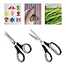 Office Scissors 3-Pack Multipurpose Scissors Set, Medium and Large, Craft Scissors Durable Design, Sewing Scissors Comfort Grip and Razor Sharp Blades, Home, School, Kitchen, Embroidery and More (3)