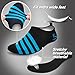Cevinee Slip-on Water Shoes, Anti-slip Athletic Aqua Socks, for Outdoor Pool Beach Swim Exercise Workout - Blue Stripe, XL (US Women  9-10, Men  7.5-8.5)