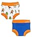 Ez Undeez Toddler Underwear Padded Potty Training Briefs Easy Pull Ups (2 Years, Robots-Blue Solid)