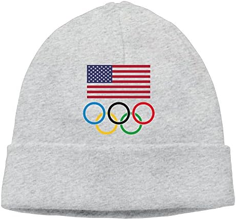 RiPoLo US Olympic Logo Hip-Hop Beanie Cap Caps Hats Ash