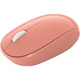 Incase Bluetooth Mouse Designed by Microsoft, Ambidextrous, Peach | Mac &amp; Windows Compatible, 4-Way Scroll Wheel, Fast Tracking Sensor, Compact, Comfortable, 4 Buttons, 12-Month Battery