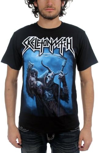Skeletonwitch - Mens At One With The Shadows T-Shirt in Black, Size: Medium, Color: Black Apparel