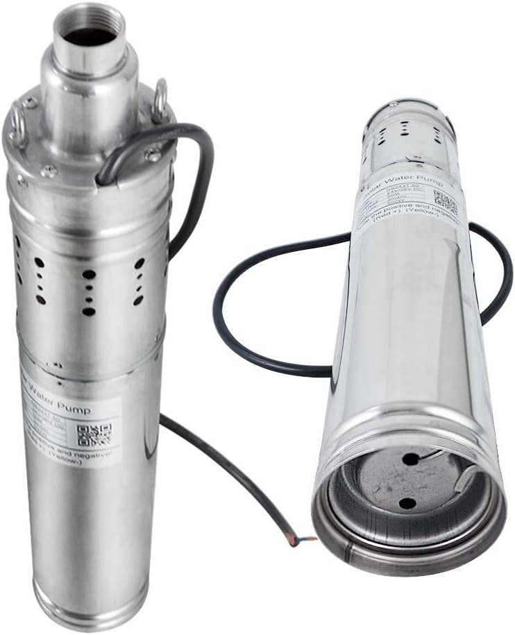 ECO LLC 50m Solar Energy Water Pump 3 Inch DC 24V/36V DC Deep Well Solar Submersible Pump 3m³/h