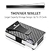 Carbon Fiber Wallet - Money Clip Front Pocket Wallet - Slim Minimalist Wallet RFID Blocking- Credit Card Holder for Men and Women Business Card Holder RFID Wallet Metal Wallet