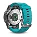Garmin fēnix 5s, Premium and Rugged Smaller-Sized Multisport GPS Smartwatch, Silver/Turquoise