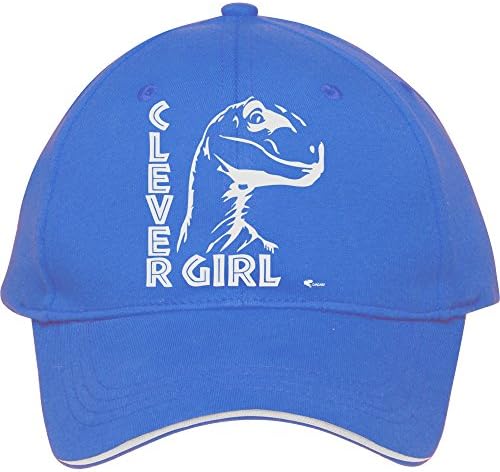 Male/female Fashion Adjustable Blue Baseball Cap Snapback Hat With Clever Girl Jurassic Park Cotton