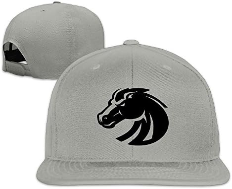ElishaJ Flat Bill Boise State University Trucker Hats Caps Black