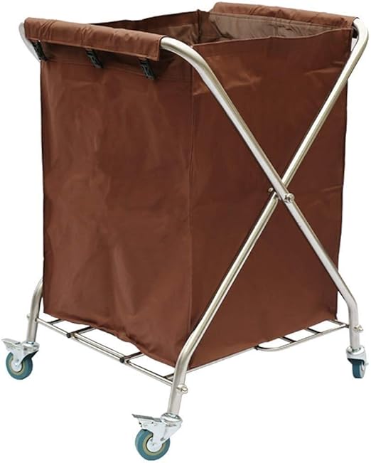 Lqqff Laundry Basket Trolley Trolley 4 Wheel Utility Steel Metal Trolley Blue Beam Trolleys