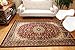 Feraghan/New City Traditional Isfahan Wool Persian Area Rug, 8' x 10', Burgundy