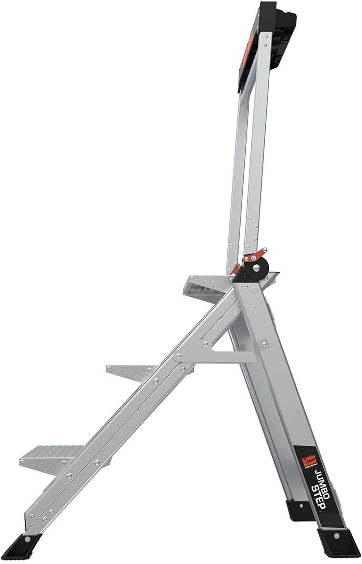 Little Giant Ladders, Jumbo Step, 3-Step, 2 Foot, Step Stool, Aluminum, Type 1AA, 375 lbs Weight Rating, (11903) - - 