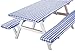 LAMINET WalterDrake Elastic Picnic Table Cover, Blue