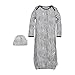 Burt's Bees Baby Baby Sleeper Gown & Hat Set, One Size, 0-6 Months, 100% Organic Cotton