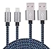 Winage 10' Ultra Long Nylon Braided Charging Cable USB Cord Charger Compatible with iPhone 7/7Plus/SE/6S/6/6 Plus/6S Plus/5S/5C/5/iPad Air/Mini/iPod Nano/Touch -Blue - 2 Piece (Pack of 2)