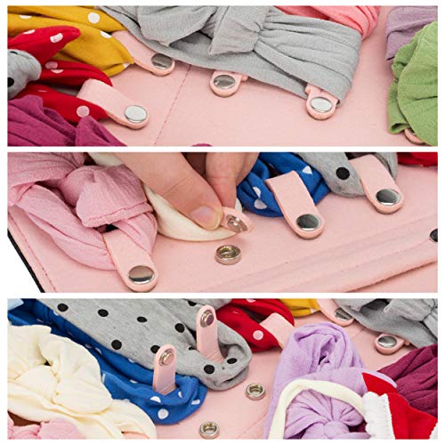 Hanging Baby Girl Headbands Storage Organizer, Newborn Headbands and