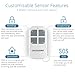LACORAMO Door Chime 130db Wireless Alarm Sensor,2 Remote Controls,Door Entry Burglar Alert Security System for Home,Bussiness,Kids Safety(1 Pack)