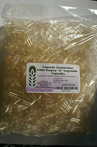 Capsule Connection 1,000 Bulk Wholesale Empty Vegetable Capsules,