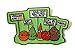 Funny Vegetables w/Protest Signs Against Vegans - Novelty Iron On Patch Applique