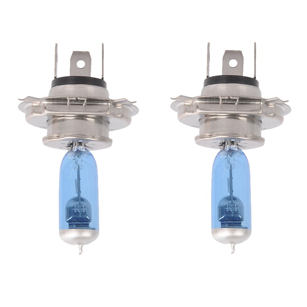 Mintice 2 X Car Vehicle Bright H4 100W 6000K Xenon Gas Halogen Headlight White Light Lamp Bulbs