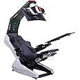 IMPERATOR WORKS R1 Pro White Computer Chair with Massage and Speakers and Support 3 Monitors White Structure