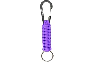 GREATRIL Keychain Carabiner with Key Ring Paracord Key Chain Hanger Heavy Duty Clips for Outdoor Boys/Girls/Men/Women