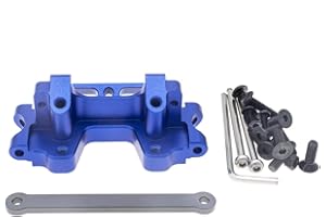 ACTRUCK Aluminum Front Bulkhead&Tie bar for Traxxas 2WD 1/10 Slash, Stampede, Rustler, Nitro Slash-Replaces Part 2530 2532