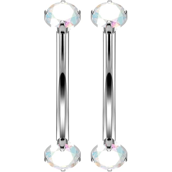 CM Crareesi Mania Anillo de tabique rosa 16G con bisagras de acero inoxidable 316L