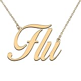 HUAN XUN Customized Custom Simple Any Name Necklace