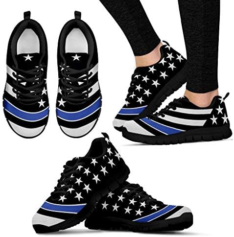thin blue line tennis shoes
