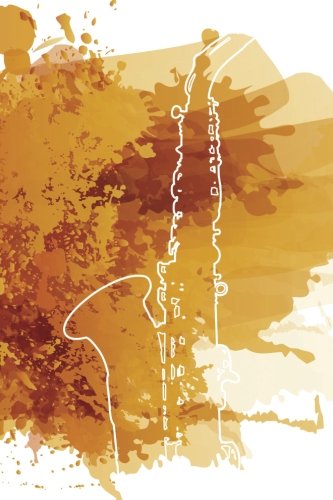 Umber Splash Saxophone Notebook: 150 page Notebook Journal Diary (Music 150) (Volume 25)