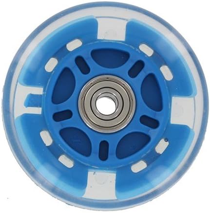Ohio Travel Bag 100mm In-line skate wheel with LED Lights - Blue PolyUrethane