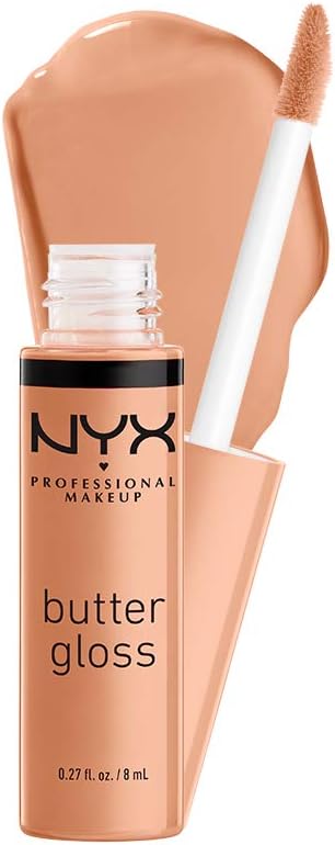 NYX Professional Makeup Butter Gloss 13 Fortune Cookie, True Nude, 8 ml (Pack of 1)