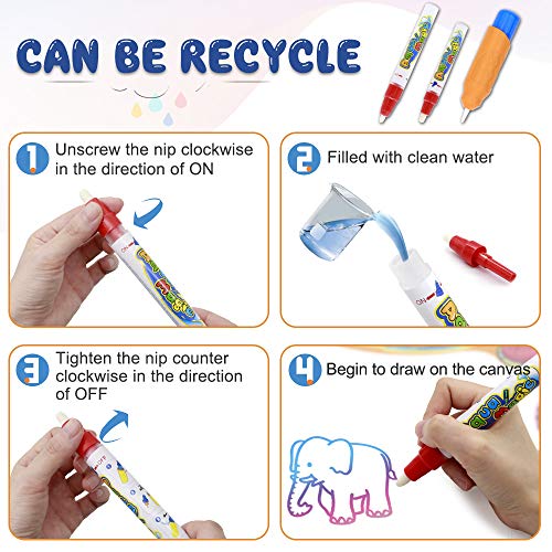 image for MOKOQI Aqua Magic Doodle Mat - Water Drawing Mat for Kids, Color Paint