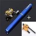 Elemart ActionEliters Portable Fishing Rod Pole and Reel Combo Set - Telescopic Pocket Fishing Pen Rod Pole + Reel Aluminum Alloy Fishing Line Soft Lures Baits Jig Hooks Firestarter Compass Whistle
